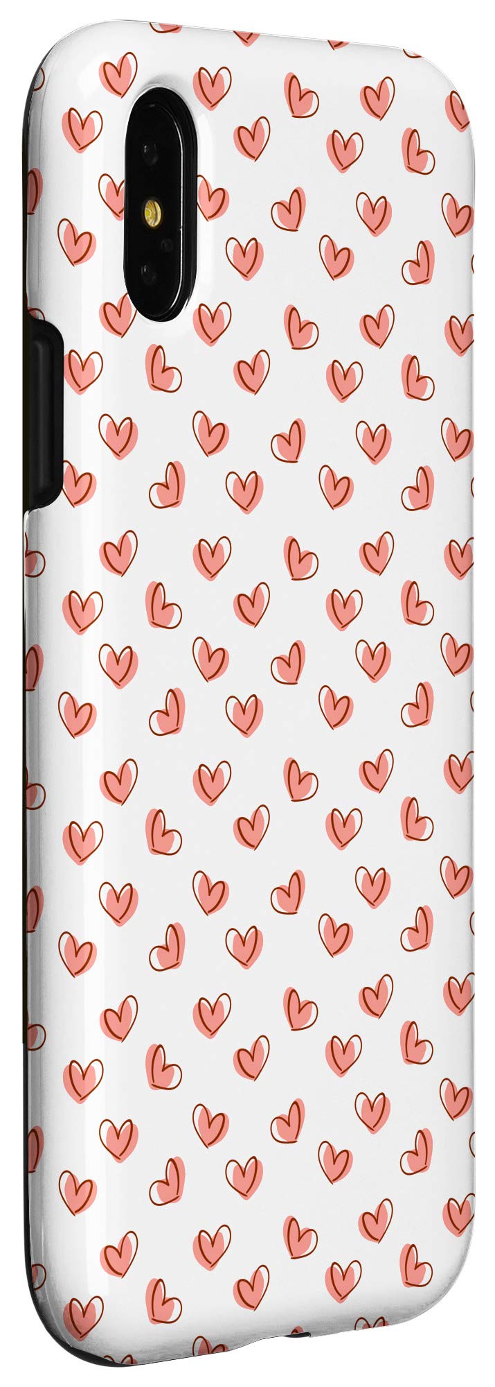 iPhone X/XS Red Heart Phone Case - Cute & Protective Cover for Women & Girls | Perfect for Valentine's Day, Date Night & Everyday Use