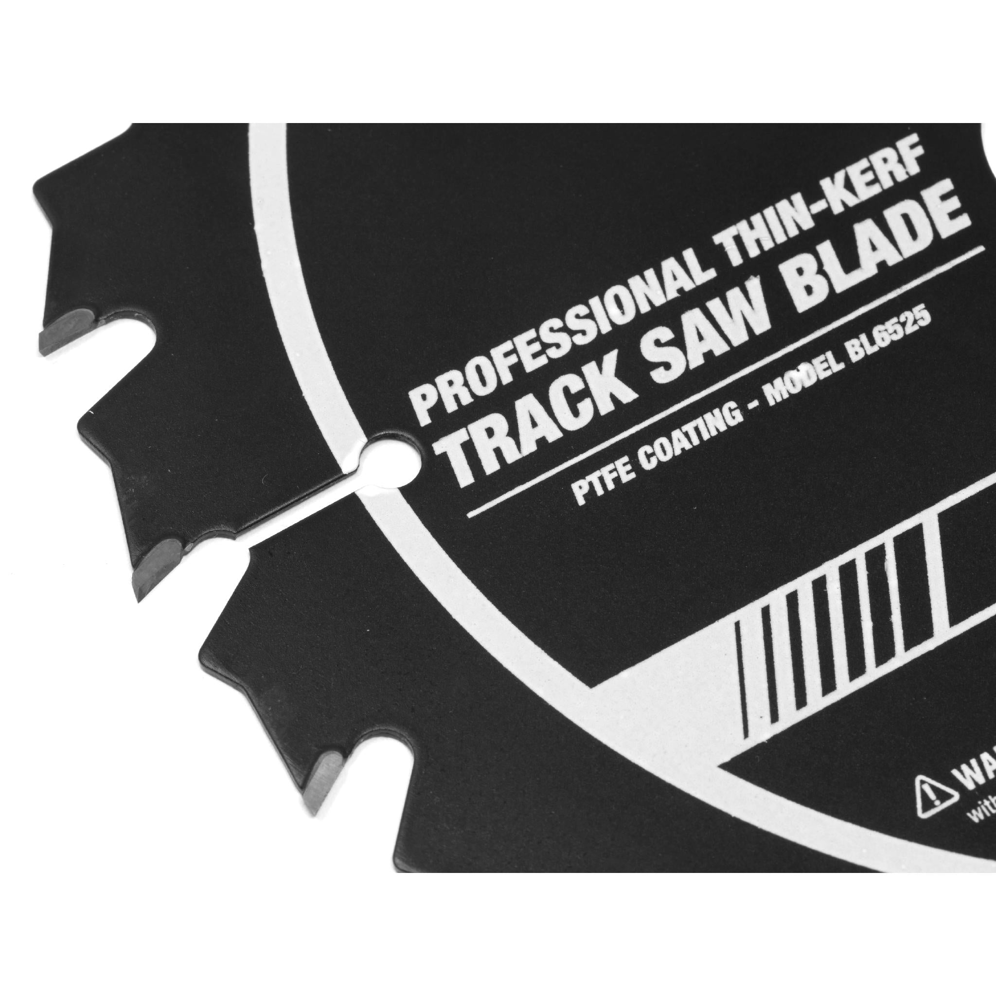 WEN BL6525 6.5 Inch 24-Tooth Carbide Tipped Thin Kerf Professional Track Saw Blade with PTFE Coating - Perfect for Woodworking, Plywood Cutting, and DIY Projects