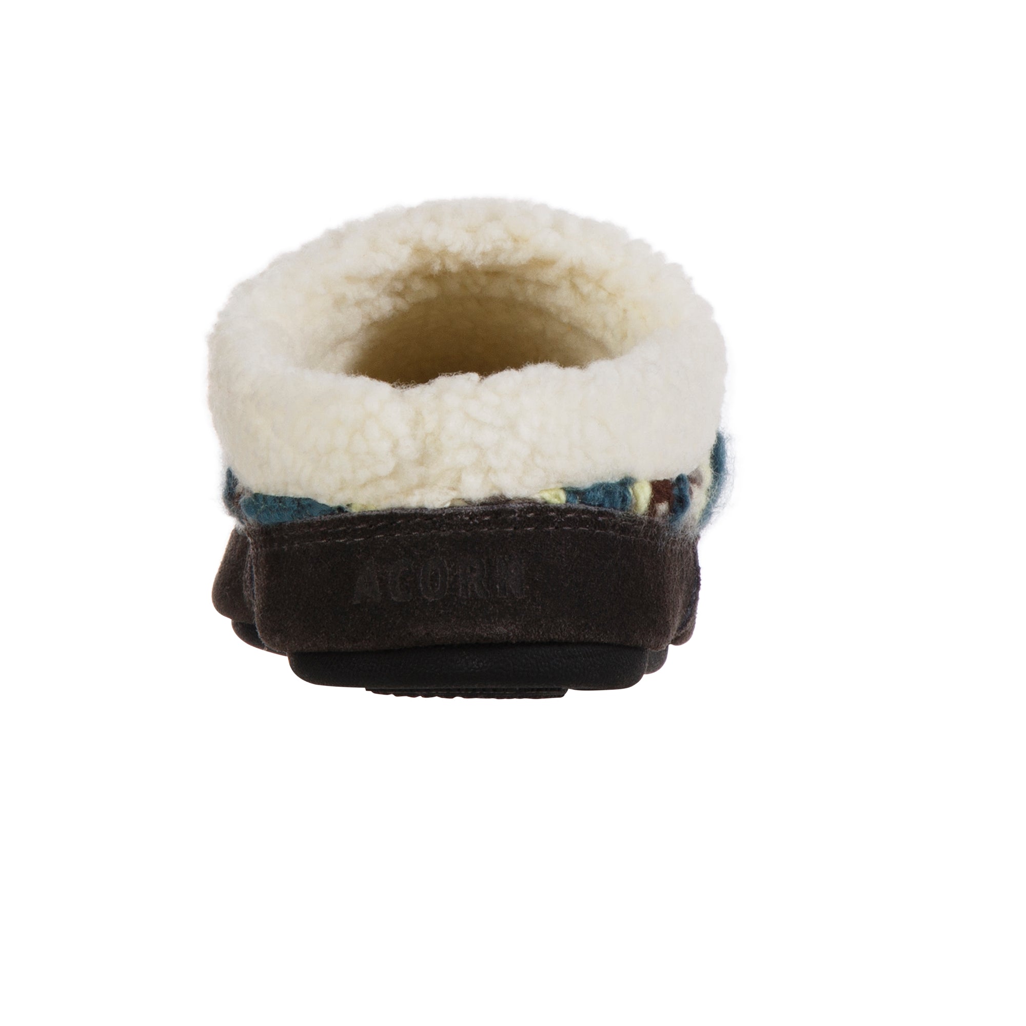 Women's Fairisle Knit Clog Slippers with Non-Slip Indoor/Outdoor Sole - Cozy House Shoes for Winter, Home, Office & Errands