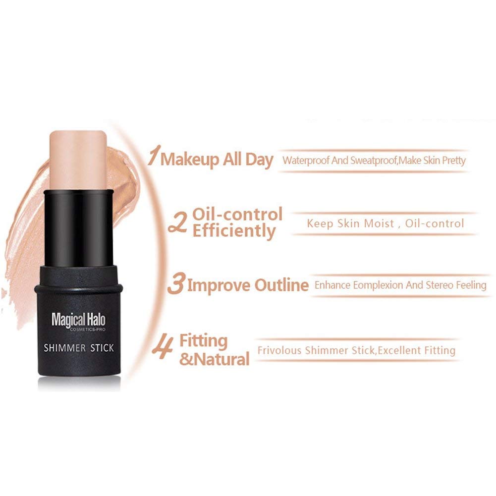 Magical Halo Highlighter Stick - Face Makeup Powder for Brightening & Contouring | Shade 01 | Perfect for Daily Glow & Special Occasion Makeup
