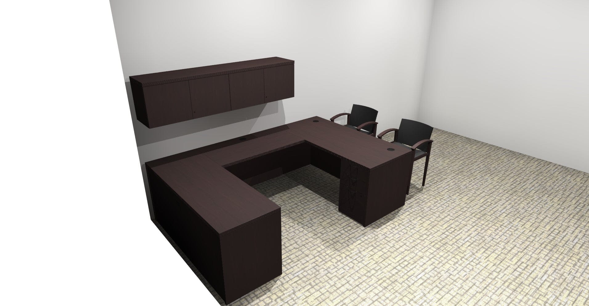 Modern Home Office Desk Suite - Ergonomic Study & Workstation for Remote Work & Small Spaces | Perfect for Home, Office & Dormitory Use
