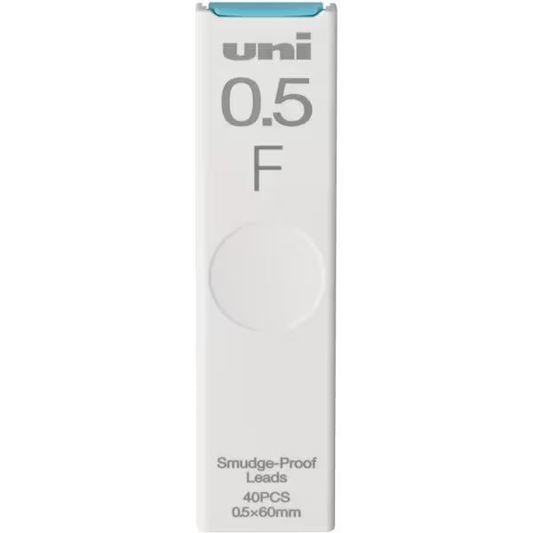 uni Mitsubishi Black Pencil Lead - 0.5mm HB Graphite Refills for Mechanical Pencils - Perfect for Writing, Drawing & Sketching in School, Office & Art Projects
