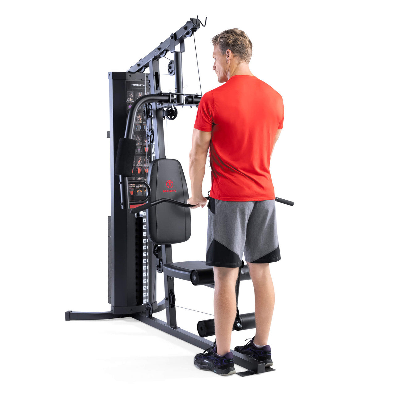 Marcy MWM-8178 150lb Stack Weight Home Gym - All-in-One Strength Training Equipment for Full Body Workout | Perfect for Home Fitness & Small Spaces