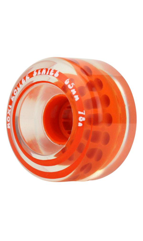 Moxi Gummy Wheels 78a 4pk Orange - Premium Skateboard Wheels for Smooth Ride - Perfect for Outdoor Skating, Park Cruising & Longboard Dancing