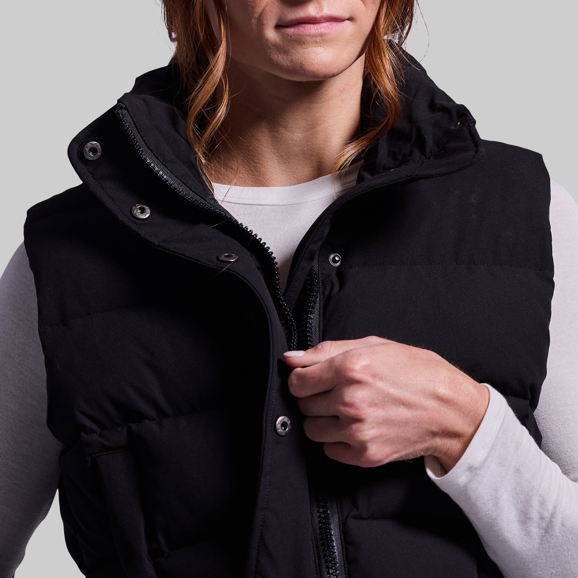 Women's Fireside Cropped Puffer Vest - Lightweight Winter Jacket for Outdoor Activities (Black) | Perfect for Hiking, Camping & Casual Wear