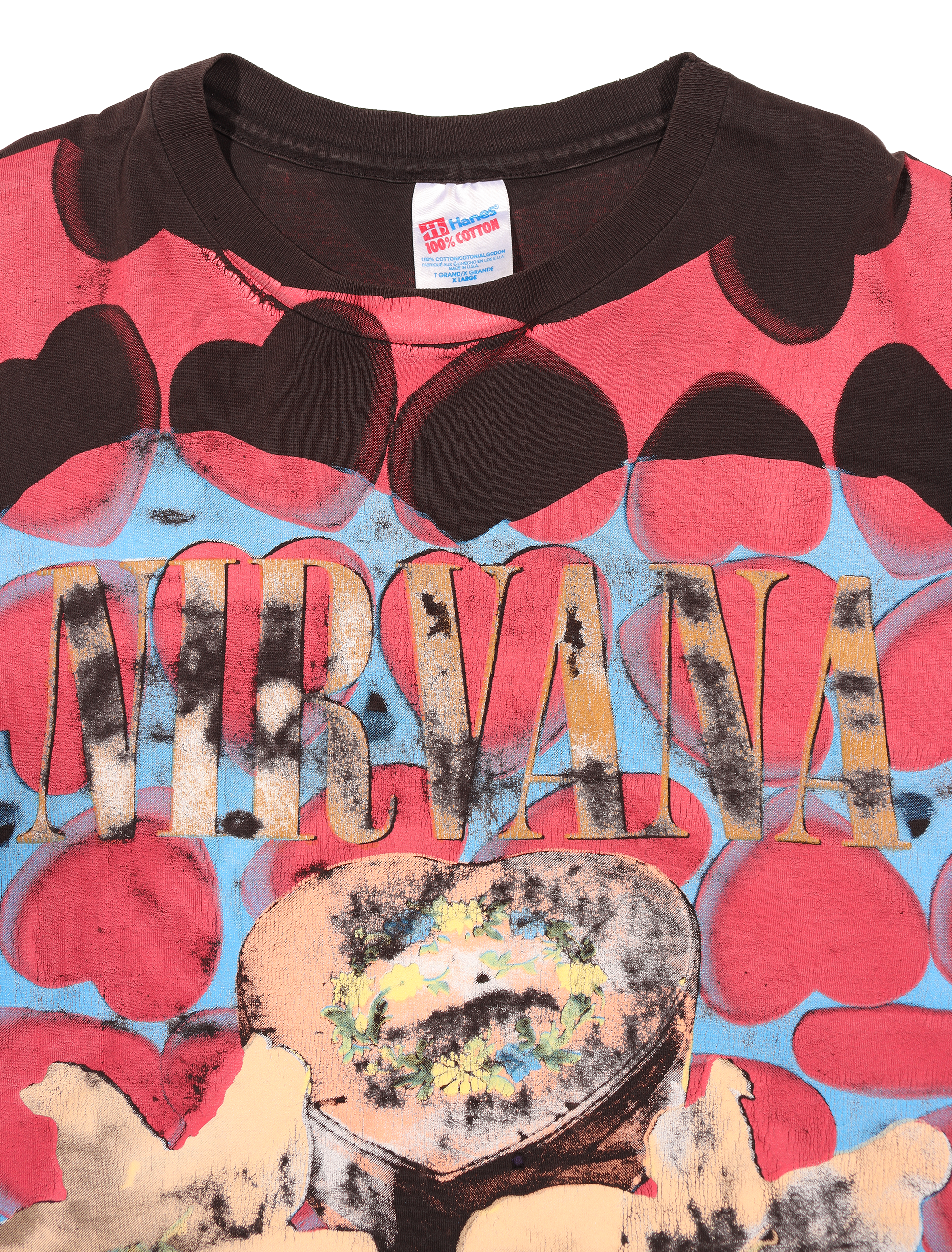 Vintage 1990s Nirvana Heart Shaped Box Band T-Shirt - Grunge Rock Music Tee for Concerts & Casual Wear