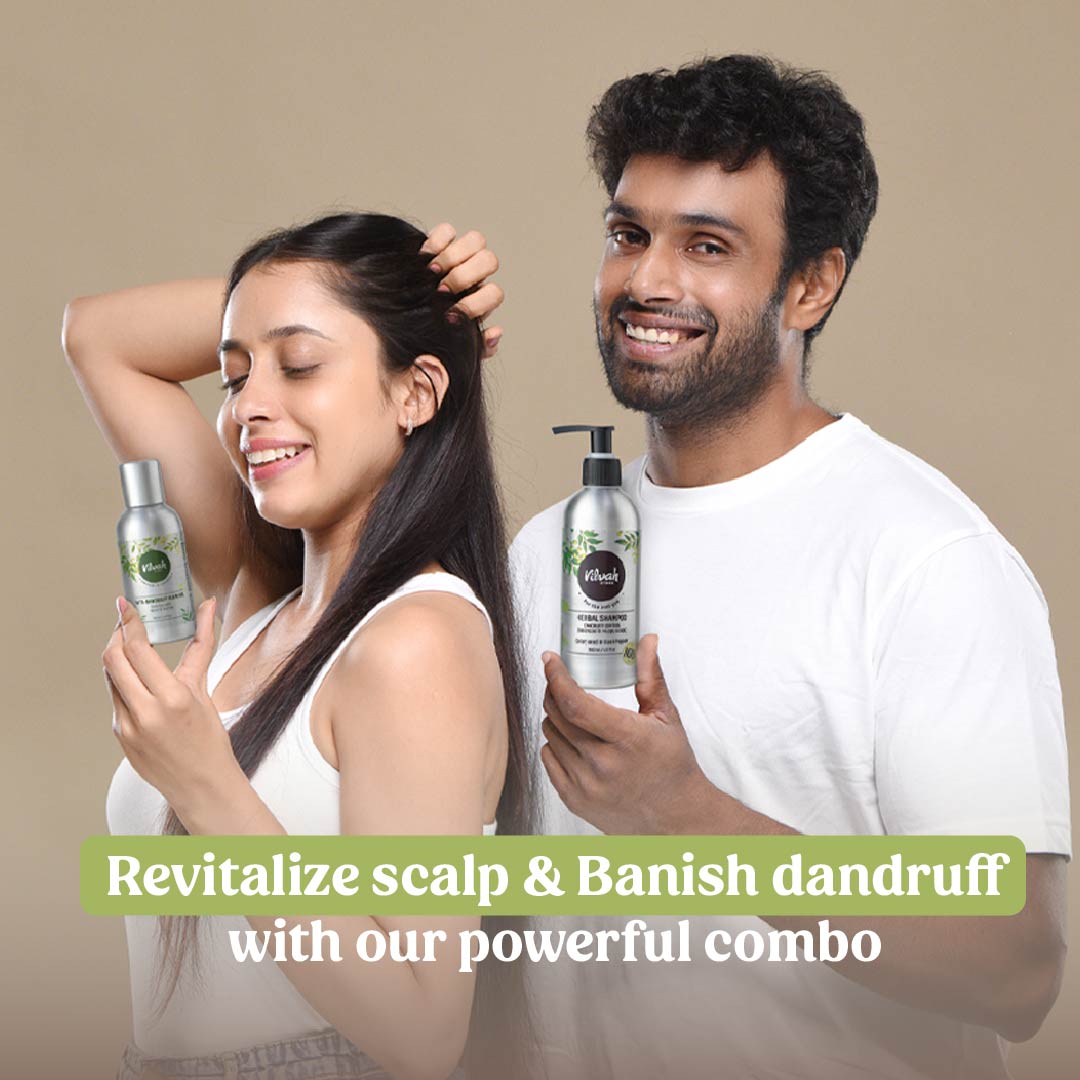 Anti Dandruff Kit for Men & Women - Scalp Treatment & Hair Care Set for Dry, Itchy Scalp - Best for Dandruff Control & Healthy Hair Growth | Home & Travel Use