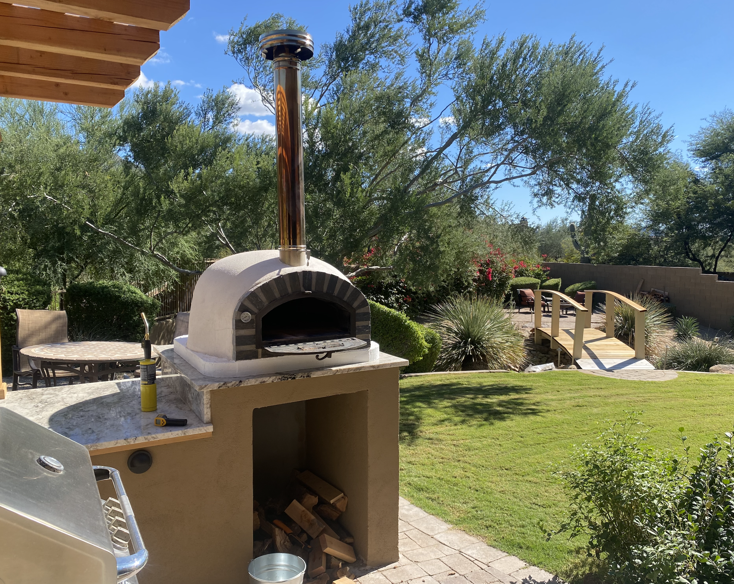 Premium Pizzaioli Pizza Oven Stone Arch - Authentic Italian Outdoor Pizza Maker for Backyard, Patio & Garden Cooking | Perfect for Wood-Fired Pizza, Bread & Roasting