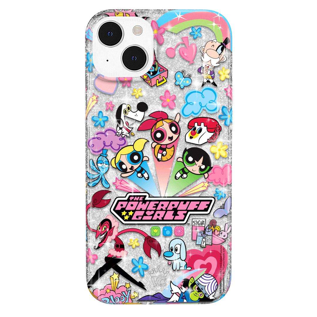 The Powerpuff Girls Girl Power iPhone Case - Cute Cartoon Character Phone Cover for iPhone 13/12/11/X/8/7 - Perfect for Fans, Kids, and Gift Giving - Durable Protection for School, Work, and Everyday Use