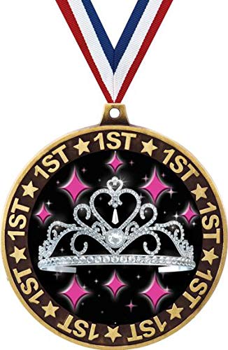 Gold Princess Tiara Medal - 2.75