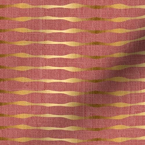 Organic Christmas Line Art Printed Minky Fabric by The Yard - Whimsical Red Linen Design for Sewing Baby Blankets, Quilt Backing & Plush Projects | Soft & Durable Fabric for DIY Crafts, Home Decor & Holiday Gifts