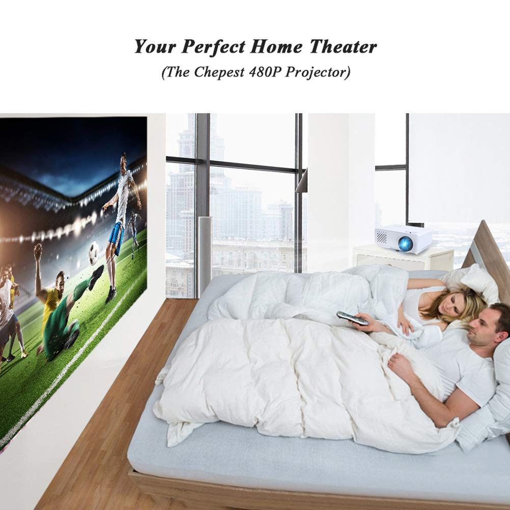 Mini Video Projector 2800 Lumens - Full HD 1080P Portable LED Projector with Wireless Phone Sync | Home Theater, Outdoor Movie Nights & Office Presentations