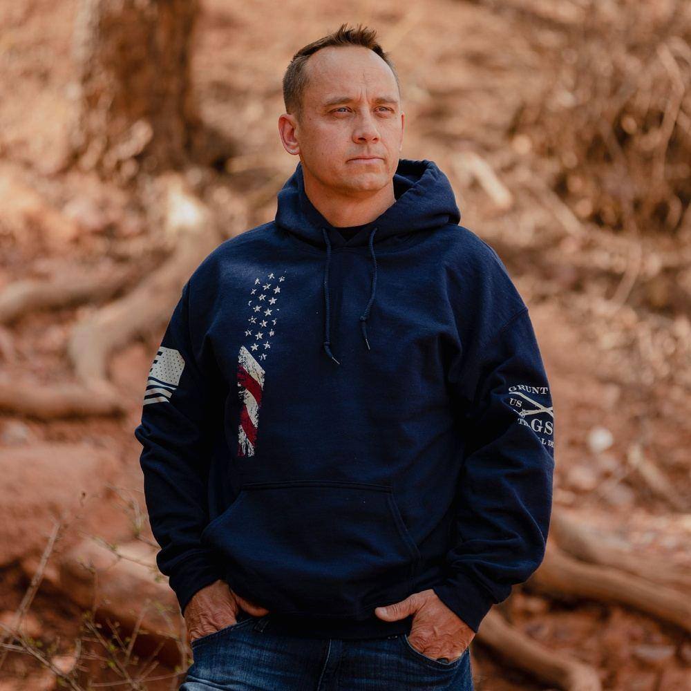 True Colors Hoodie for Men & Women - Navy Blue Pullover Hooded Sweatshirt - Cozy Fleece Lining for Casual Wear, Gym, and Outdoor Activities