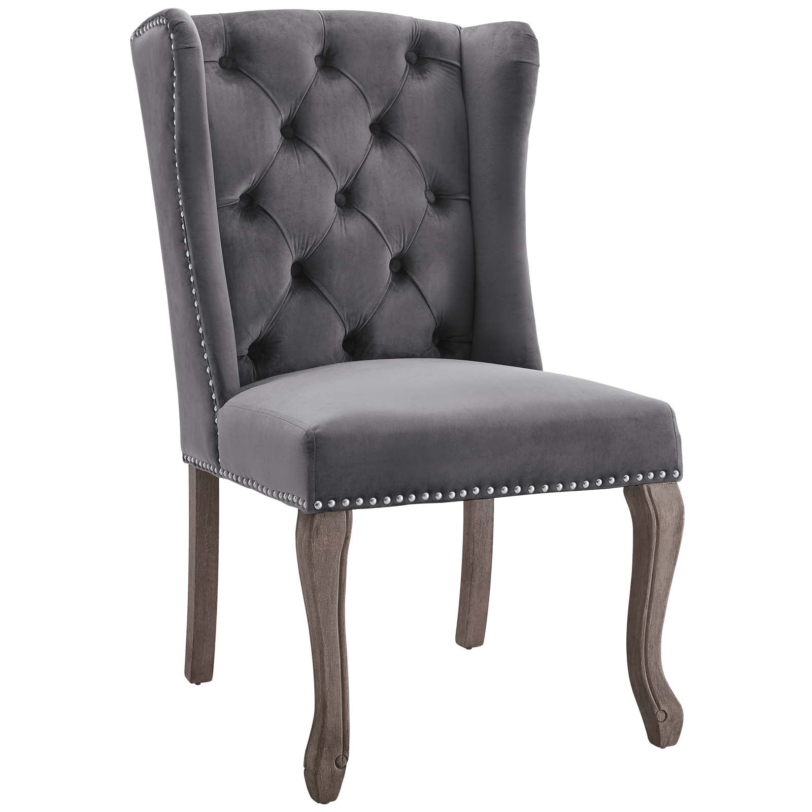 Apprise Side Chairs Set of 2 - Modern Velvet Upholstered Dining Chairs for Kitchen, Dining Room, or Office - Comfortable & Stylish Seating Solution