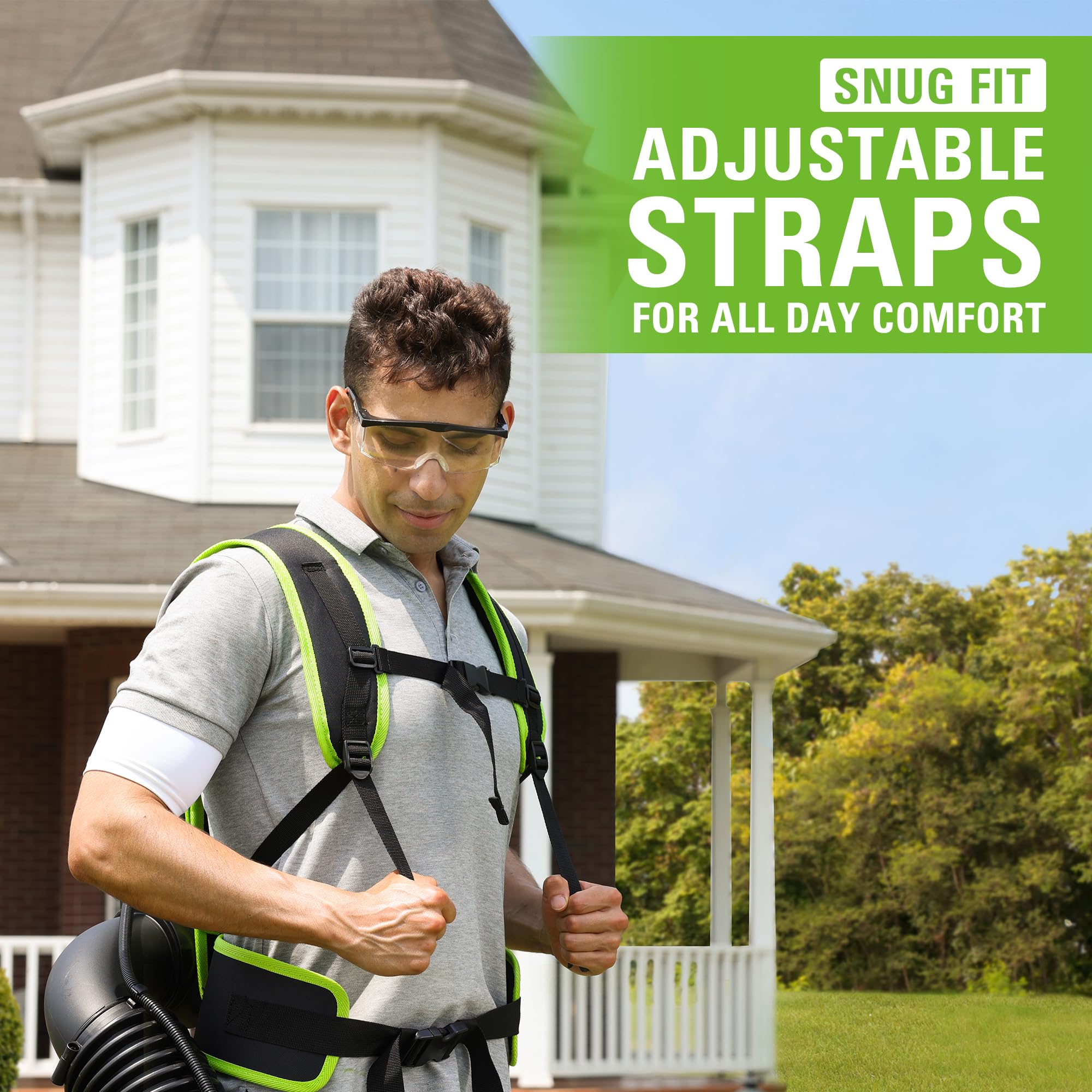 Greenworks 40V Cordless Brushless Backpack Leaf Blower - 165 MPH, 660 CFM, 8.0Ah Battery & Charger Included - Compatible with 75+ Tools - Ideal for Yard Cleaning, Leaf Removal & Landscaping