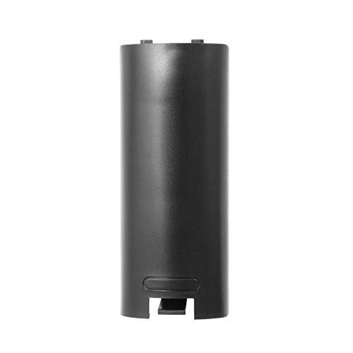 Wii Remote Battery Cover - Black Replacement for Gaming