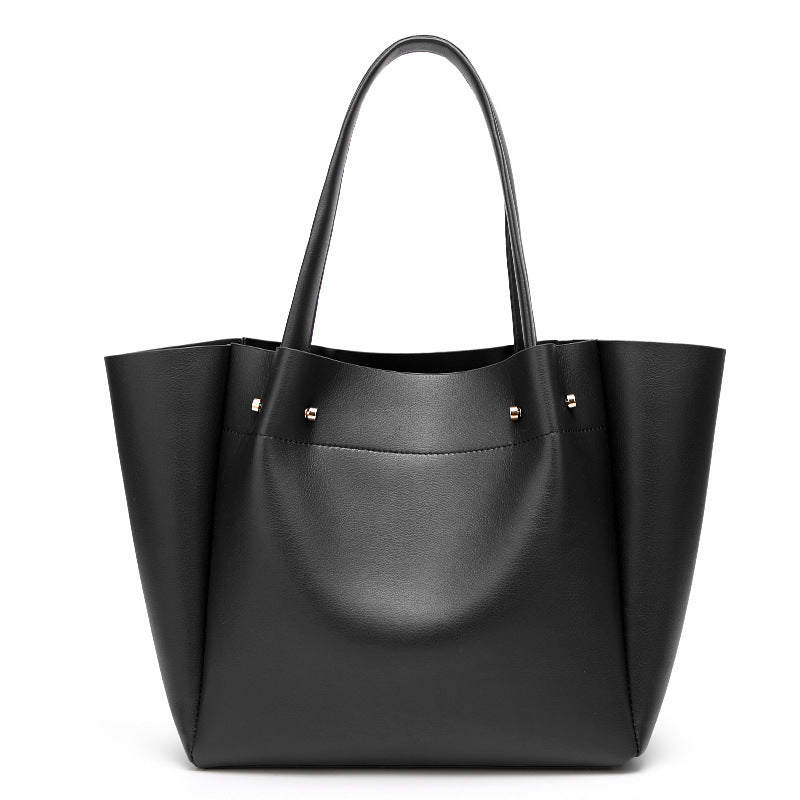Vegan Leather Shoulder Tote Bag - Large Capacity Women's Handbag for Work, Travel & Shopping | Eco-Friendly & Stylish Purse for Everyday Use