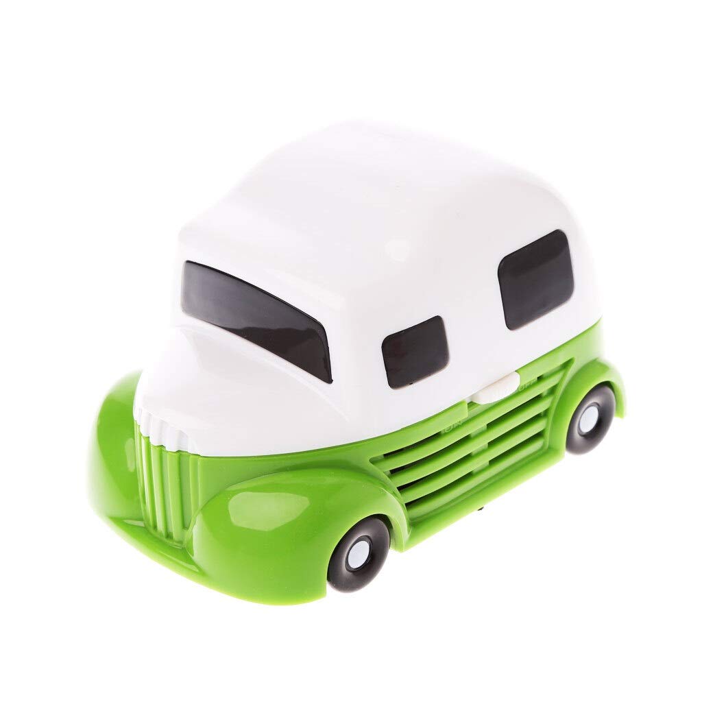 Durable Cartoon Car Mini Desktop Vacuum Cleaner - Portable Dust Cleaner for Home & Office | Green Color Available | Perfect for Desks, Cars, Keyboards & Small Spaces