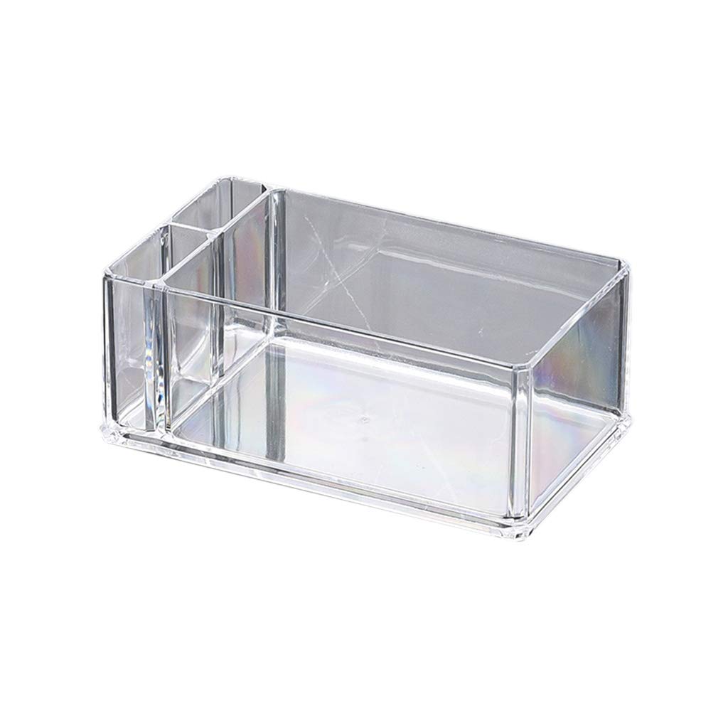 Clear Acrylic Napkin Holder & Tissue Box Organizer - 1 Piece Bar Caddy for Cocktail Napkins, Paper Serviettes & Straws - Modern Dining Table Decor for Home, Restaurants & Parties