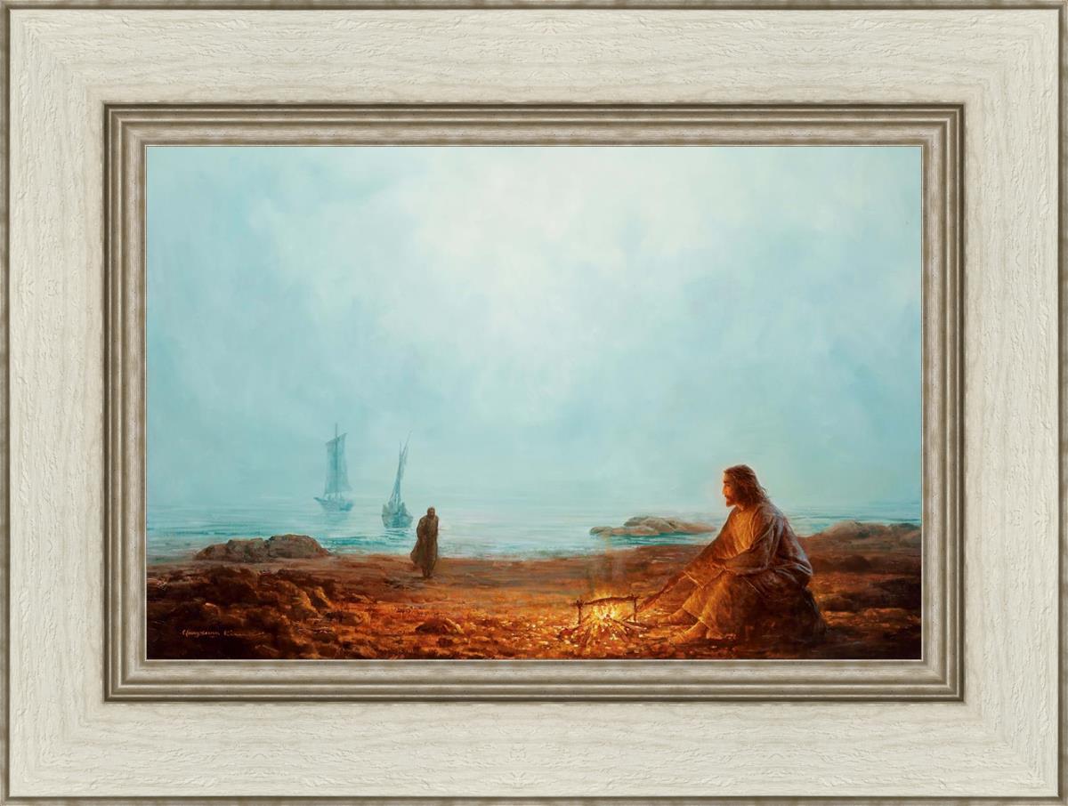 By The Shore By Yongsung Kim - Coastal Wall Art Print for Beach House Decor, Ocean Themed Living Room & Bedroom