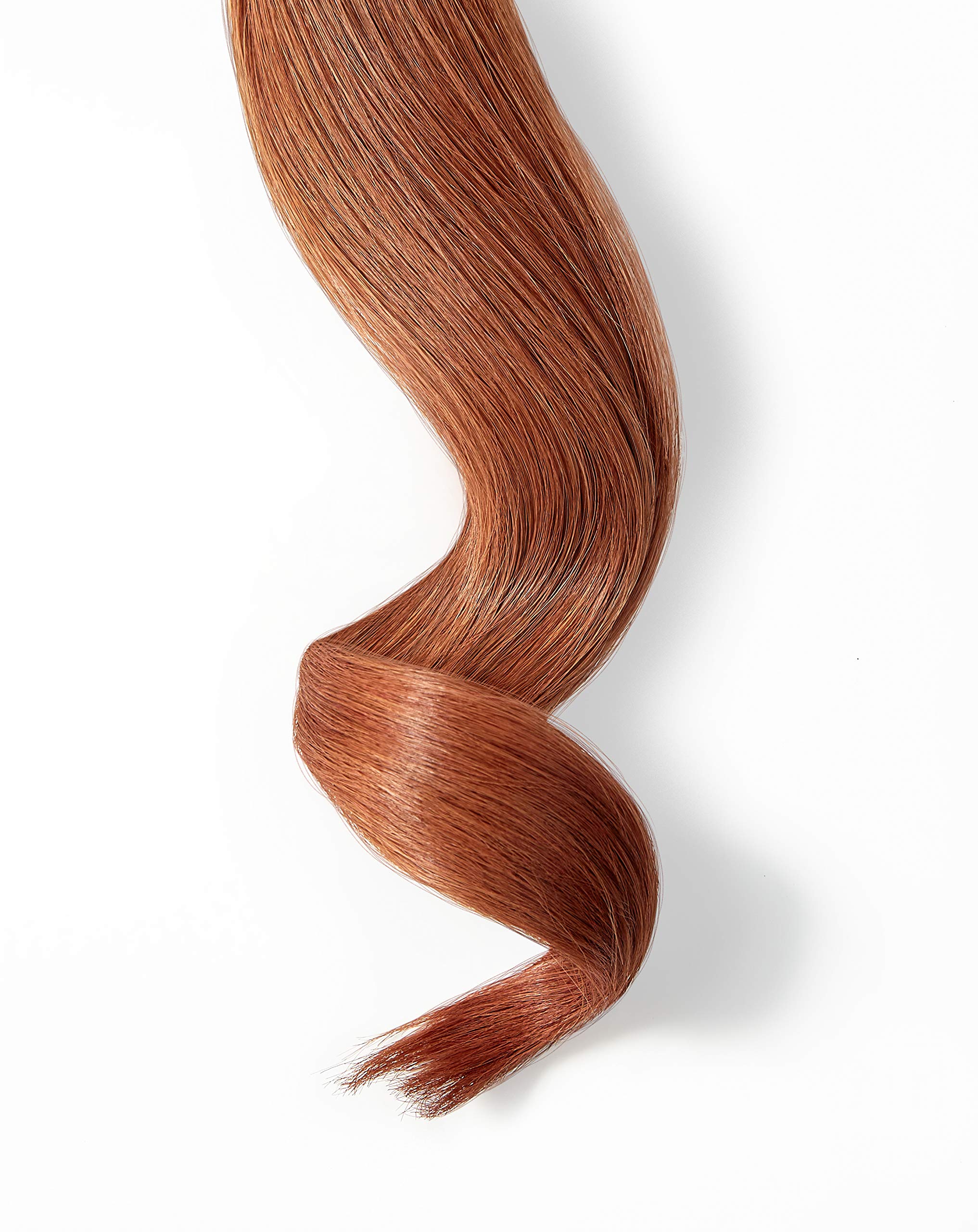 NINFAS 100% Virgin Remy Human Hair Tape-In Extensions - Gold Line, #7 Golden Copper, 22 Inch (20 Pieces) | Seamless Blending for Volume & Length | Perfect for Weddings, Parties & Daily Styling