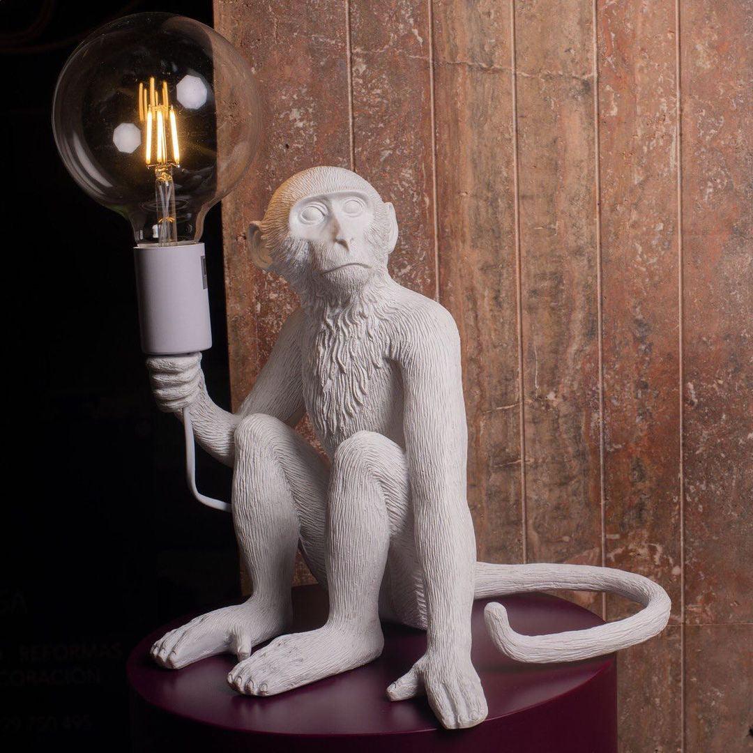 Cute Monkey Table Lamp for Kids - Night Light & Decor for Bedroom, Nursery, Study Room - Perfect for Reading, Relaxing & Creating a Cozy Atmosphere