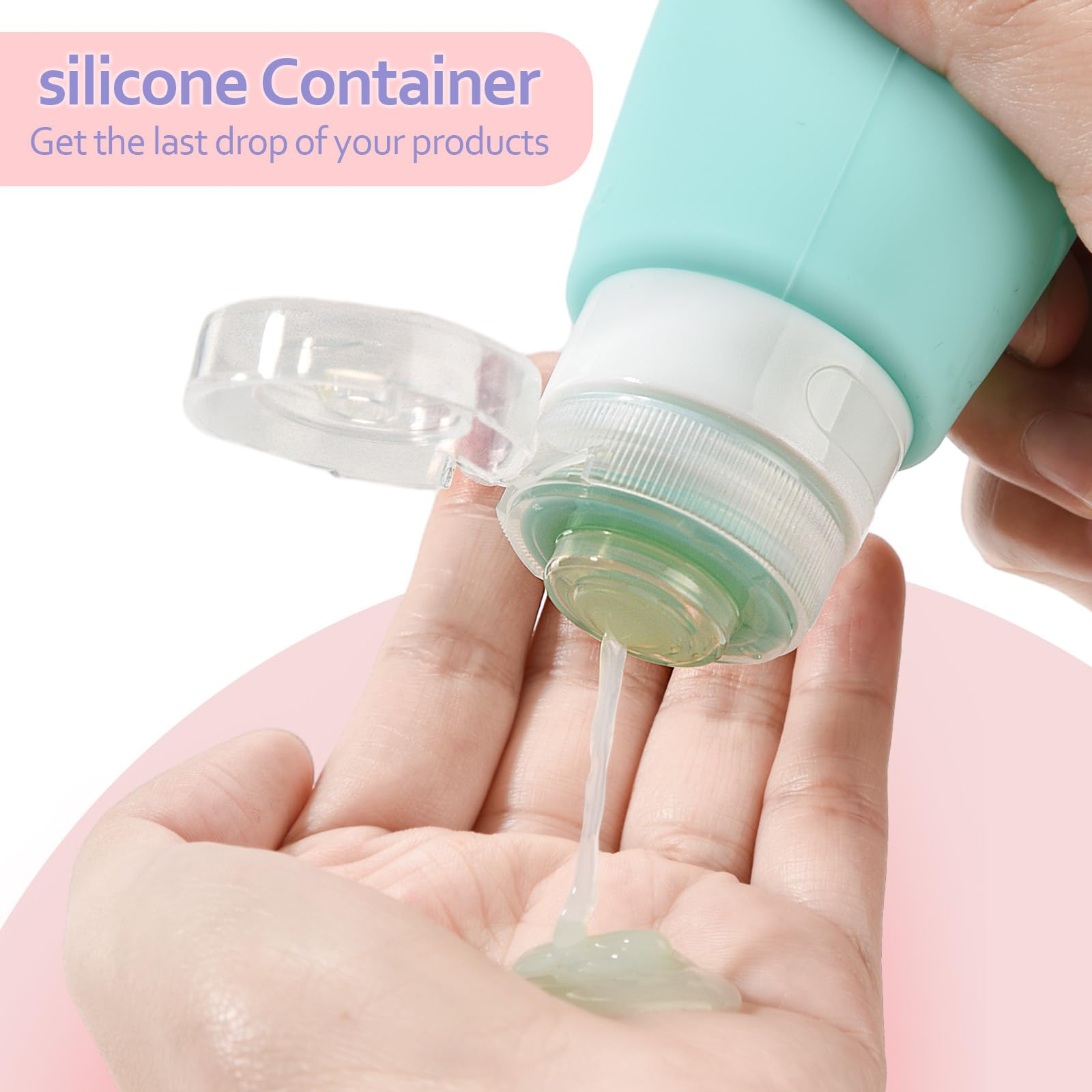 3oz Travel Bottles for Toiletries - TSA Approved Leak-Proof Silicone Squeeze Containers | Gym, Business & Personal Essentials | BPA-Free | Perfect for Air Travel, Camping & Daily Use