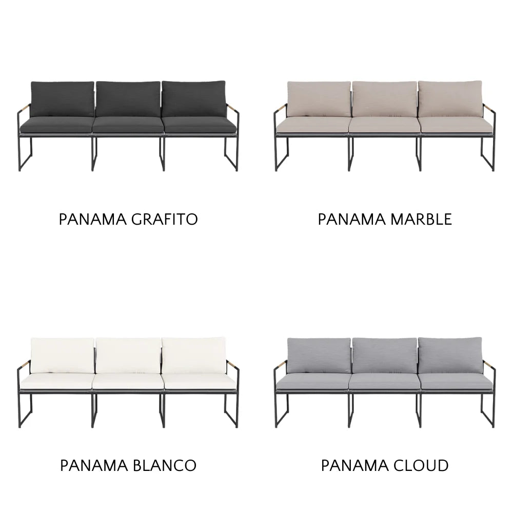 Breeze Aluminum Outdoor 3-Seat Sofa Set - Patio, Garden & Poolside Lounge Furniture for Relaxing Outdoors