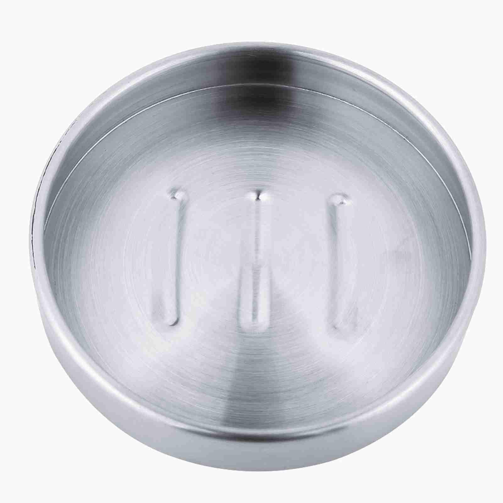 Stainless Steel Soap Dish Holder - Round Rustproof Soap Tray for Bathroom, Kitchen & Hotel - Perfect for Bar Soaps, Sponge Storage & Toilet Organization (Durable & Stylish)
