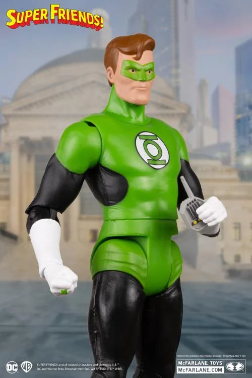 DC Comics Super Friends Retro Green Lantern Action Figure - 6-Inch Collectible Toy for Fans & Display - Perfect for Home Decor, Gifts, and Comic Book Collections