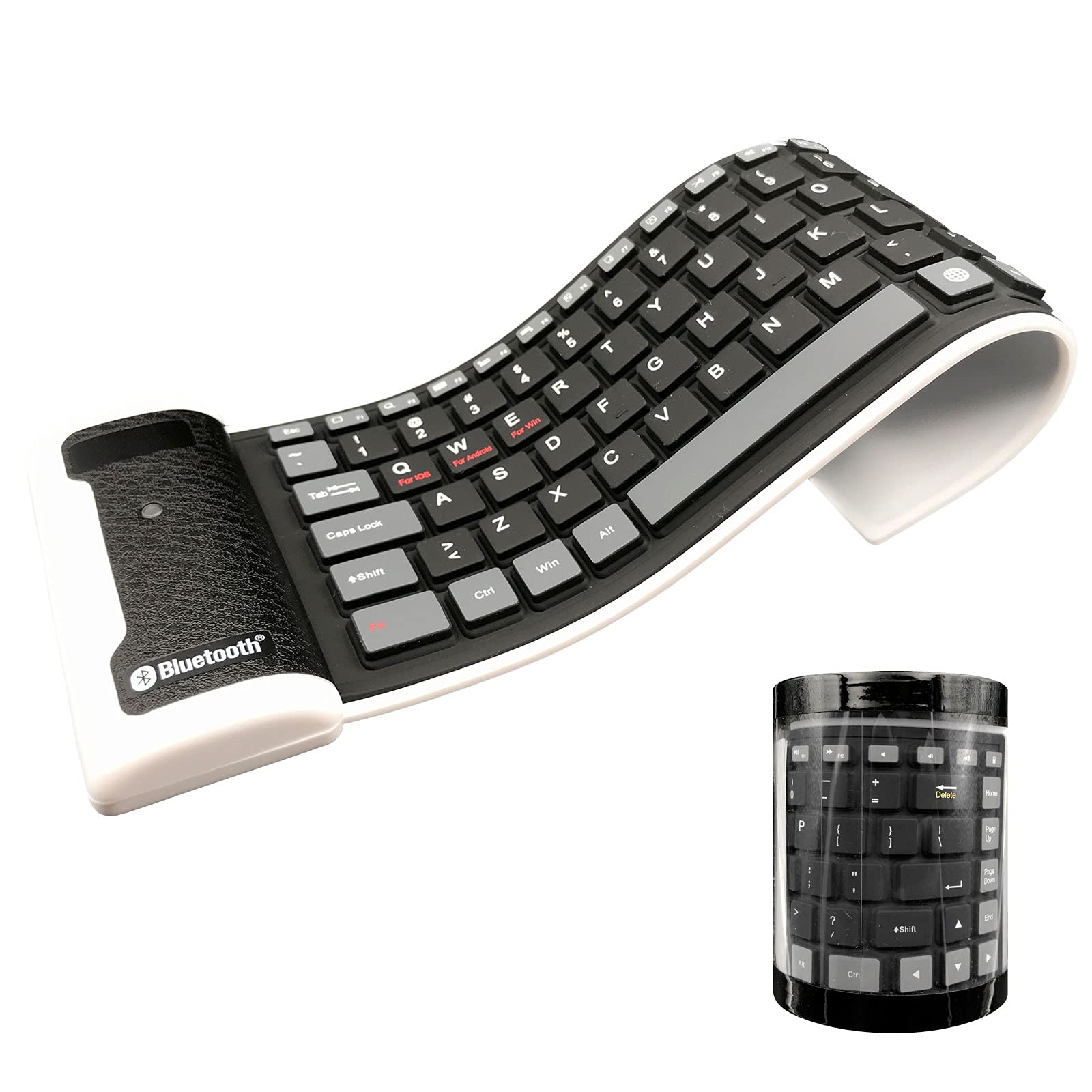 Foldable Waterproof Rollup USB Wired Silicone Keyboard - Compatible with Laptop, Notebook, iPad & Mobile Phone - Perfect for Travel, Office & Outdoor Use