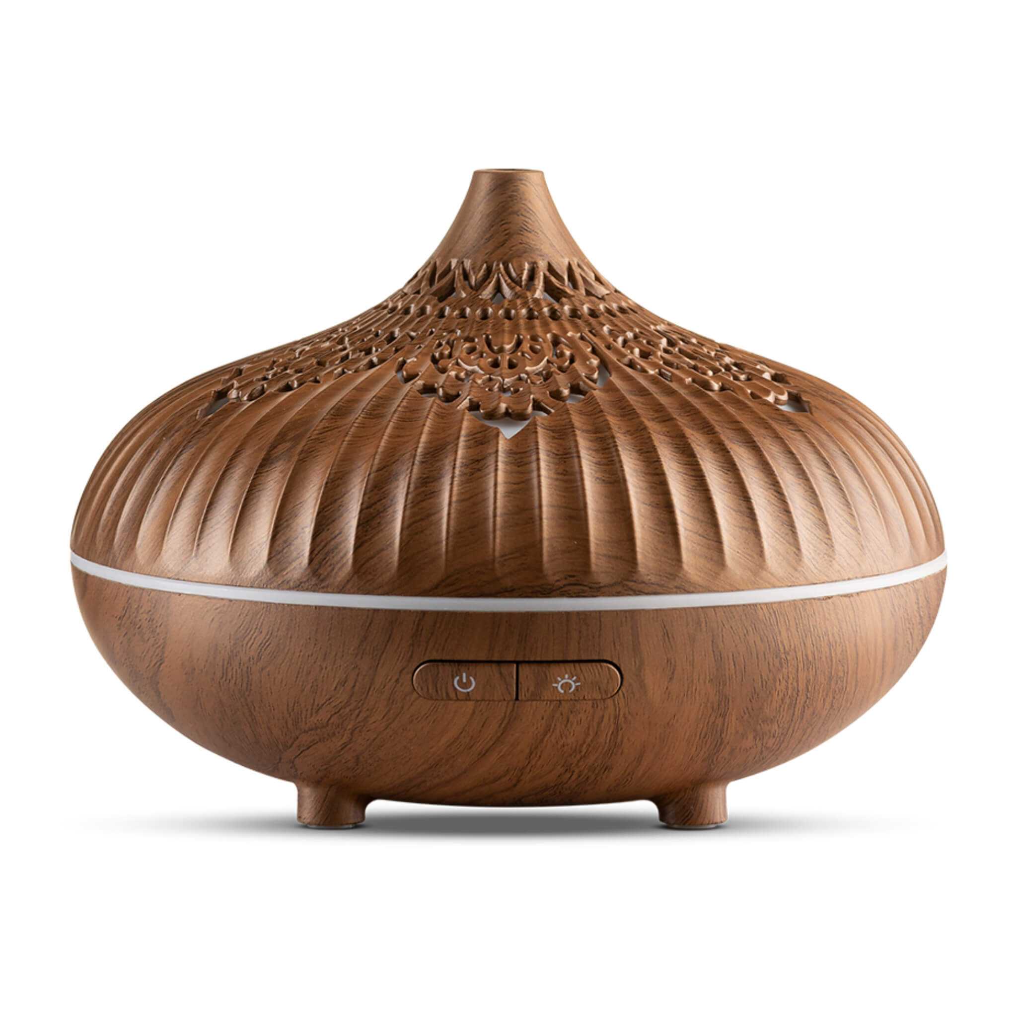 Premium Batur Bamboo Ultrasonic Essential Oil Diffuser - Aromatherapy Humidifier for Home, Office, Yoga & Spa Relaxation