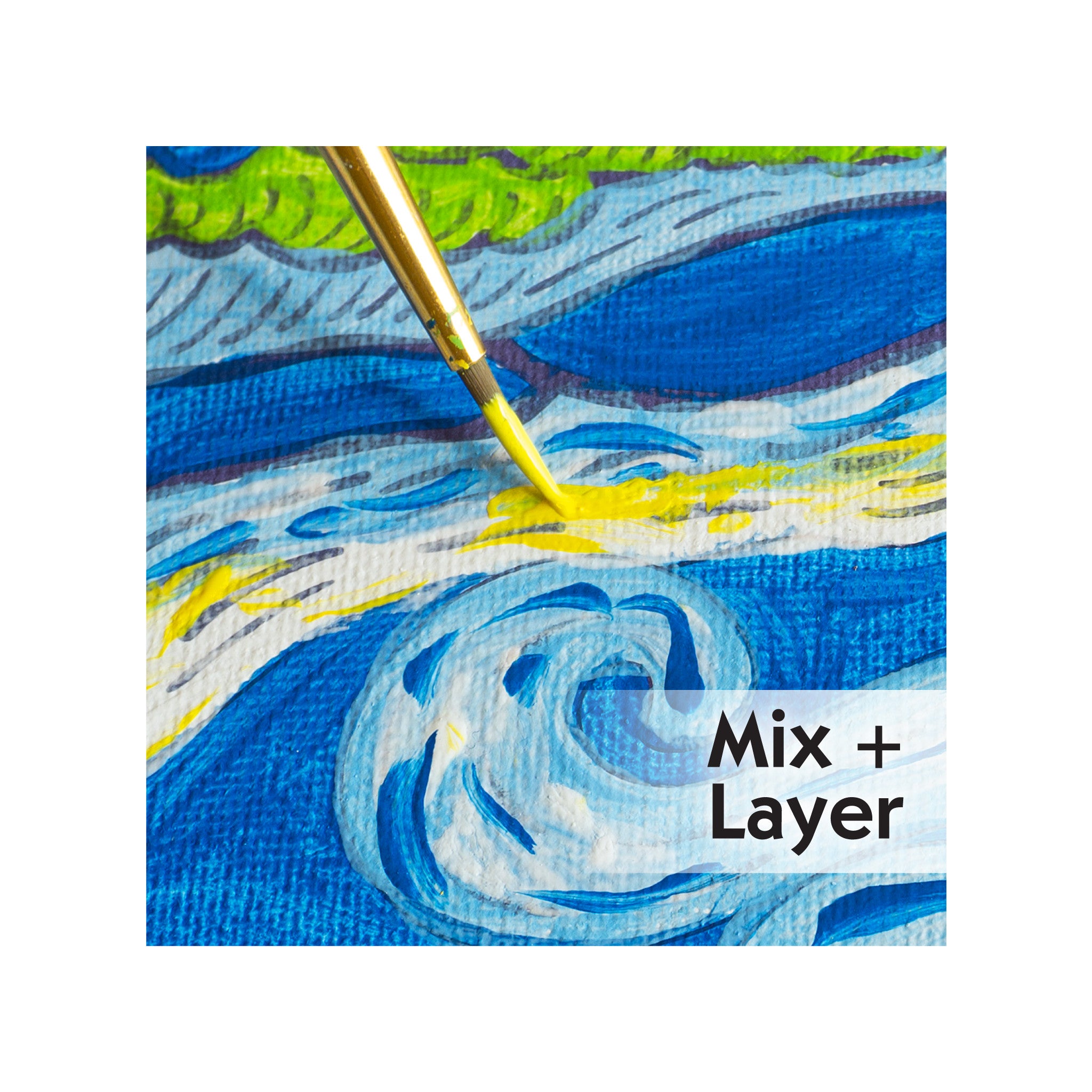 Van Gogh Starry Night Paint by Numbers Kit - Premium DIY Art Canvas for Adults & Beginners | Home Decor, Wall Art, Relaxation & Stress Relief