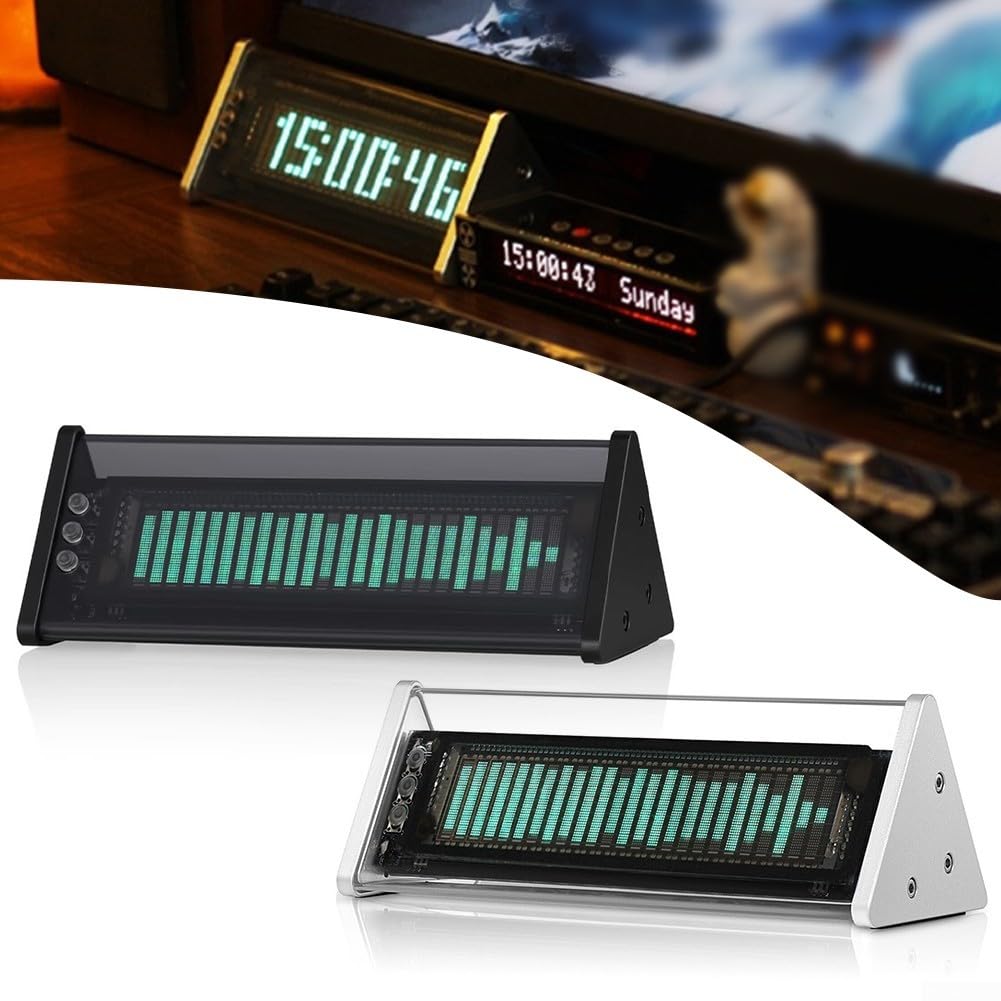 Professional VFD Spectrum Sound Level Meter - High Accuracy Noise Measurement Tool with Eye-Catching Silver Design | Perfect for Industrial Testing, Home Noise Monitoring & Workplace Safety Compliance