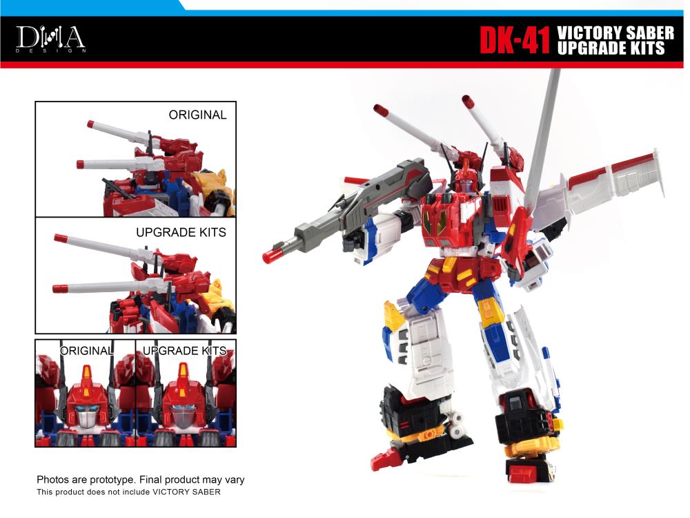 DNA Design DK 41 Upgrade Kit for HasLab Victory Leo - Transformers Action Figure Accessories for Collectors - Perfect for Display and Customization