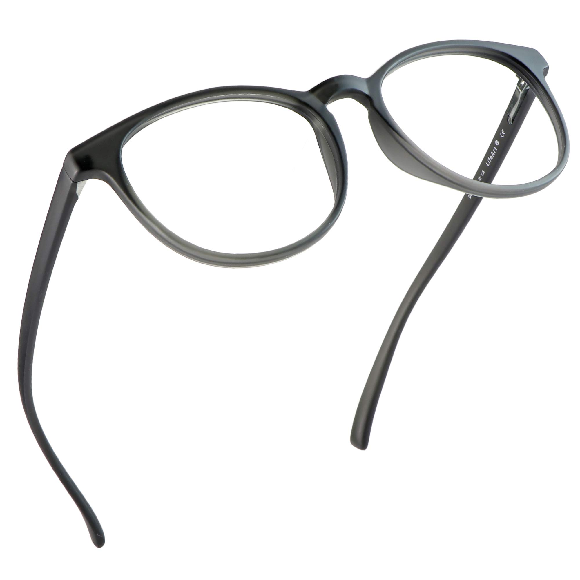 LifeArt Blue Light Blocking Glasses - Anti-Eyestrain Computer & Gaming Glasses for Men & Women - Reduce Digital Eye Strain for Office Work, Online Classes & Nighttime Screen Use