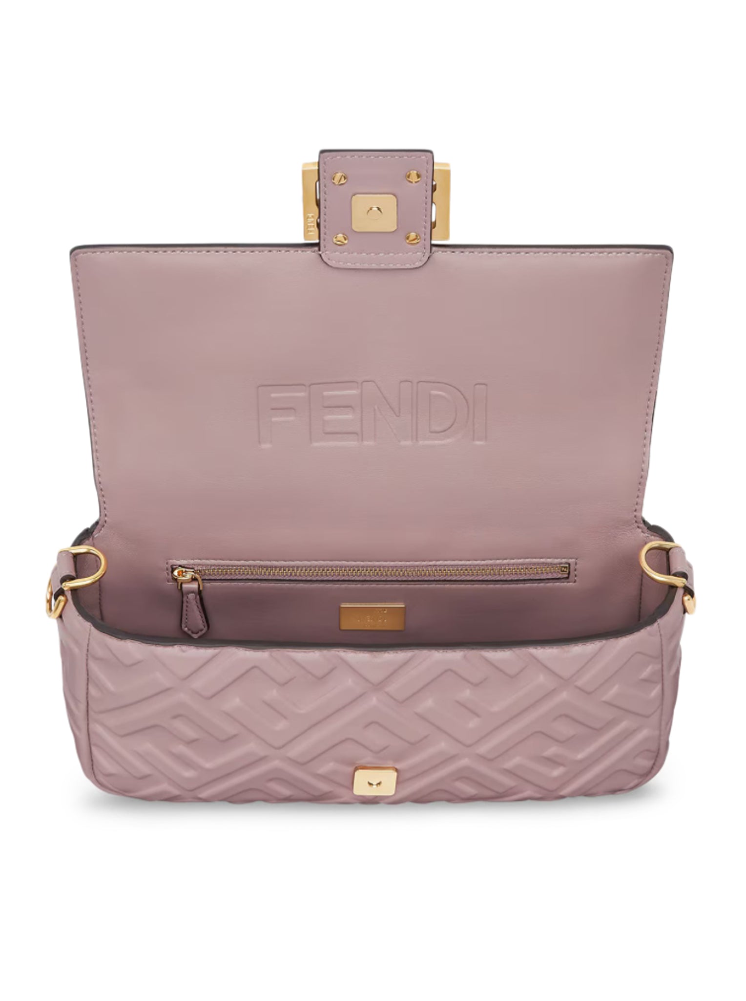 Stylish Mauve Pink Leather Baguette Bag for Women - Trendy Crossbody Purse for Everyday Use, Work & Date Night
