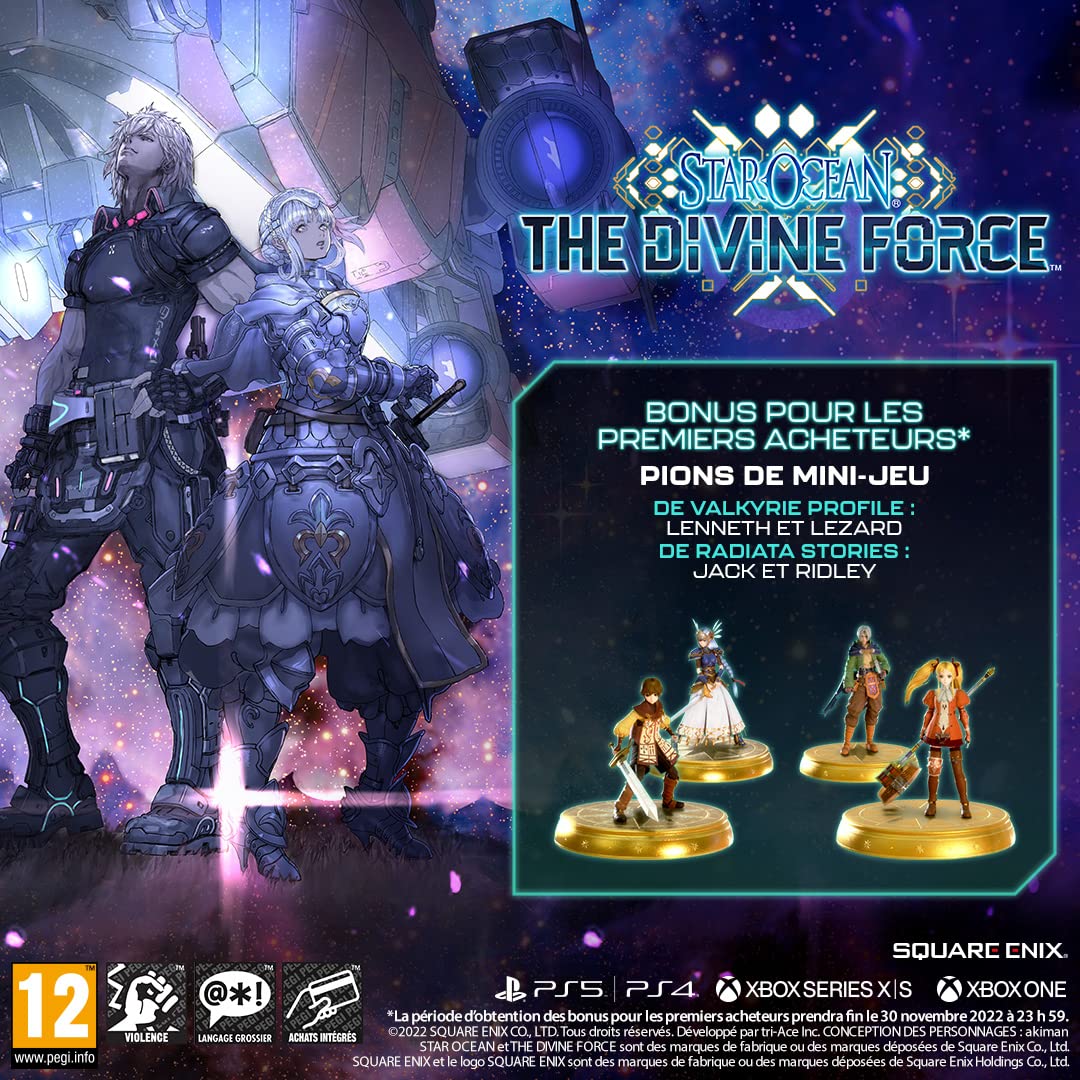 STAR OCEAN THE DIVINE FORCE PS5 Game - Action RPG Adventure for PlayStation 5 - Epic Sci-Fi Fantasy Storyline - Perfect for Fans of JRPGs and Space Exploration Games