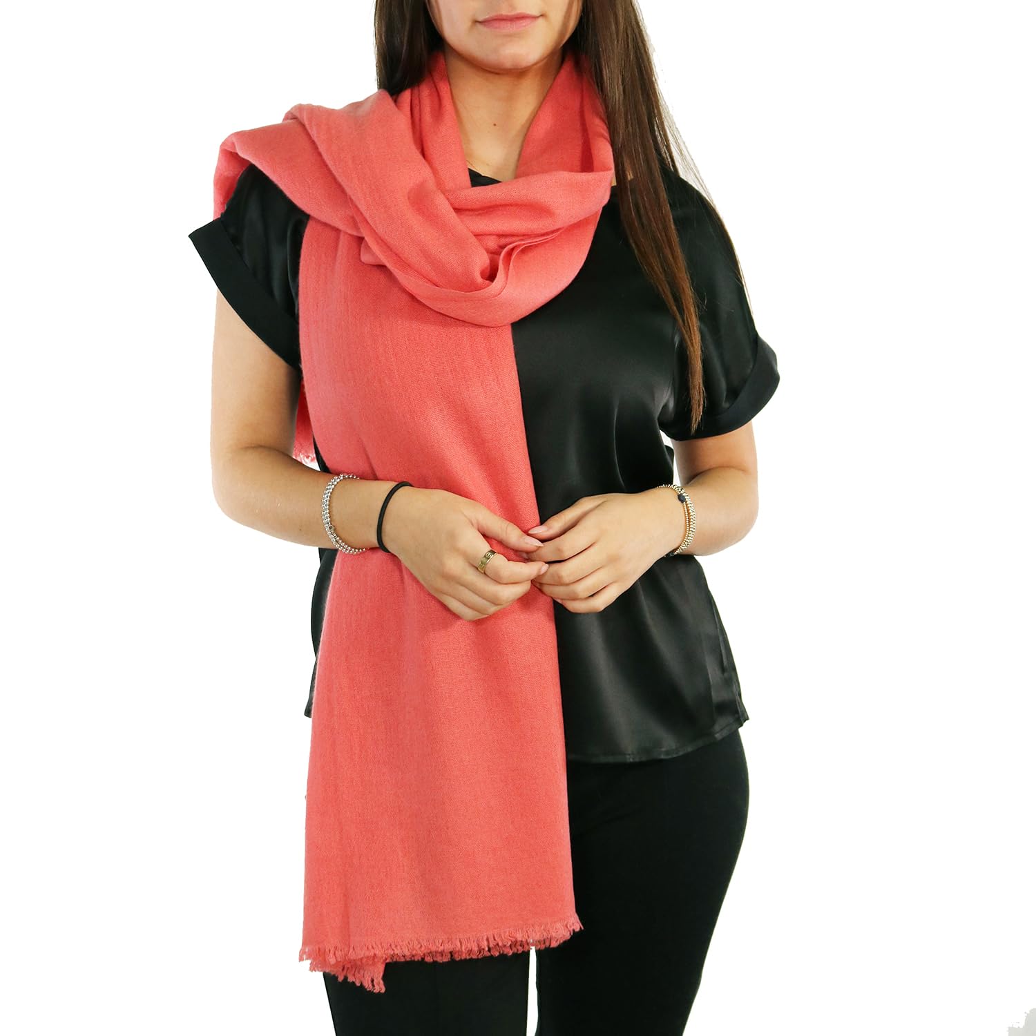 Luxury Portolano Cashmere Pashmina Wrap - Soft 100% Pure Cashmere Shawl for Women - Perfect for Winter, Evening Events & Gifts
