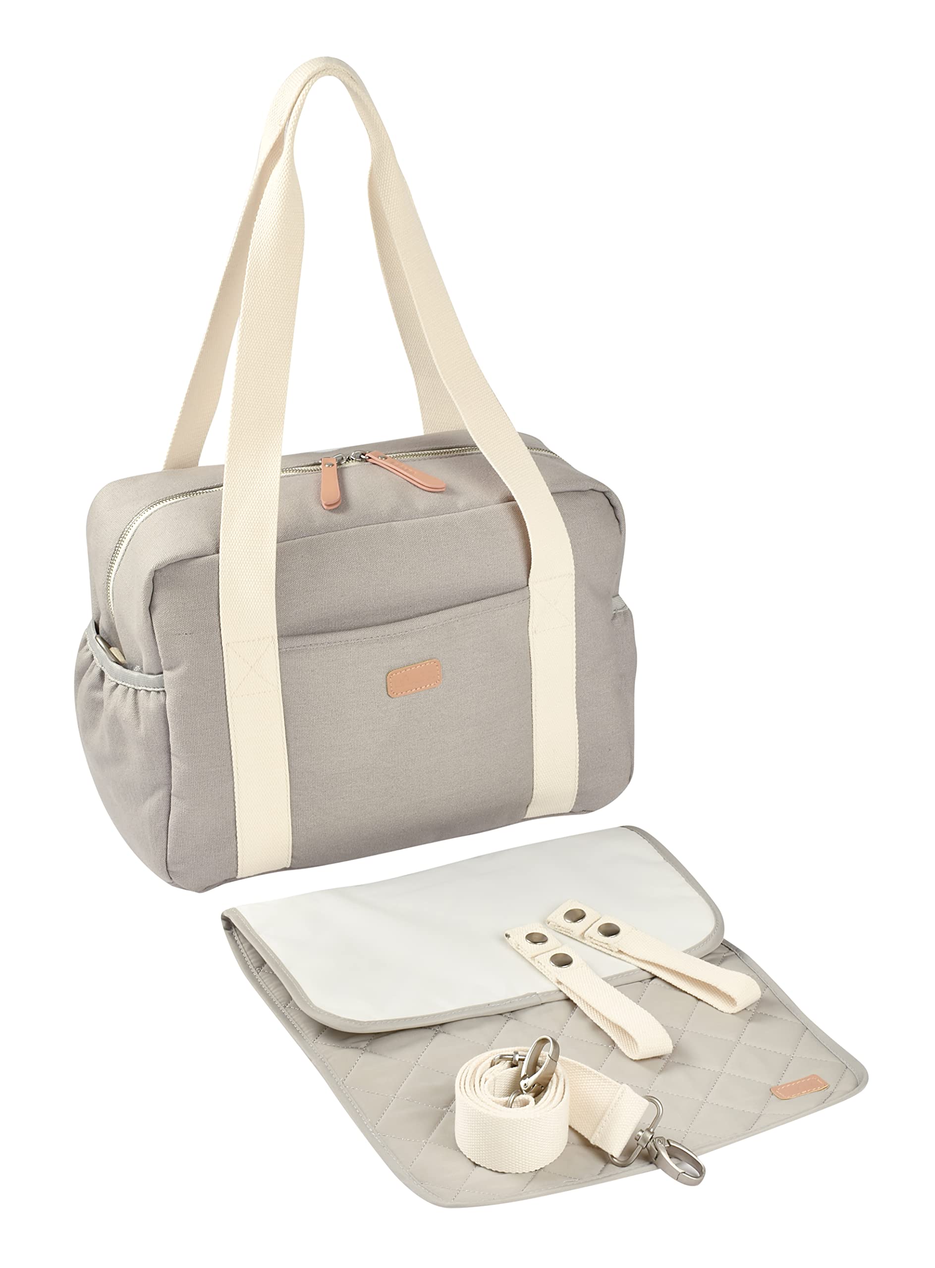 BEABA Paris Large Capacity Diaper Bag for Baby Stroller - Waterproof Baby Essentials Organizer with Adjustable Shoulder Strap | Perfect for Travel, Daycare & On-the-Go Parents