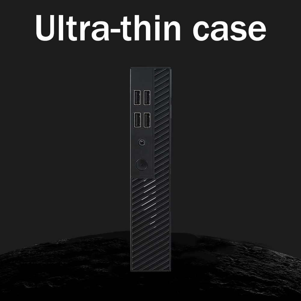 Rheross DX01 Mini ITX Slim Desktop Computer Case - Ultra Thin Half-Height Chassis for Compact PC Builds | Perfect for Home Office, HTPC & Space-Saving Workstations