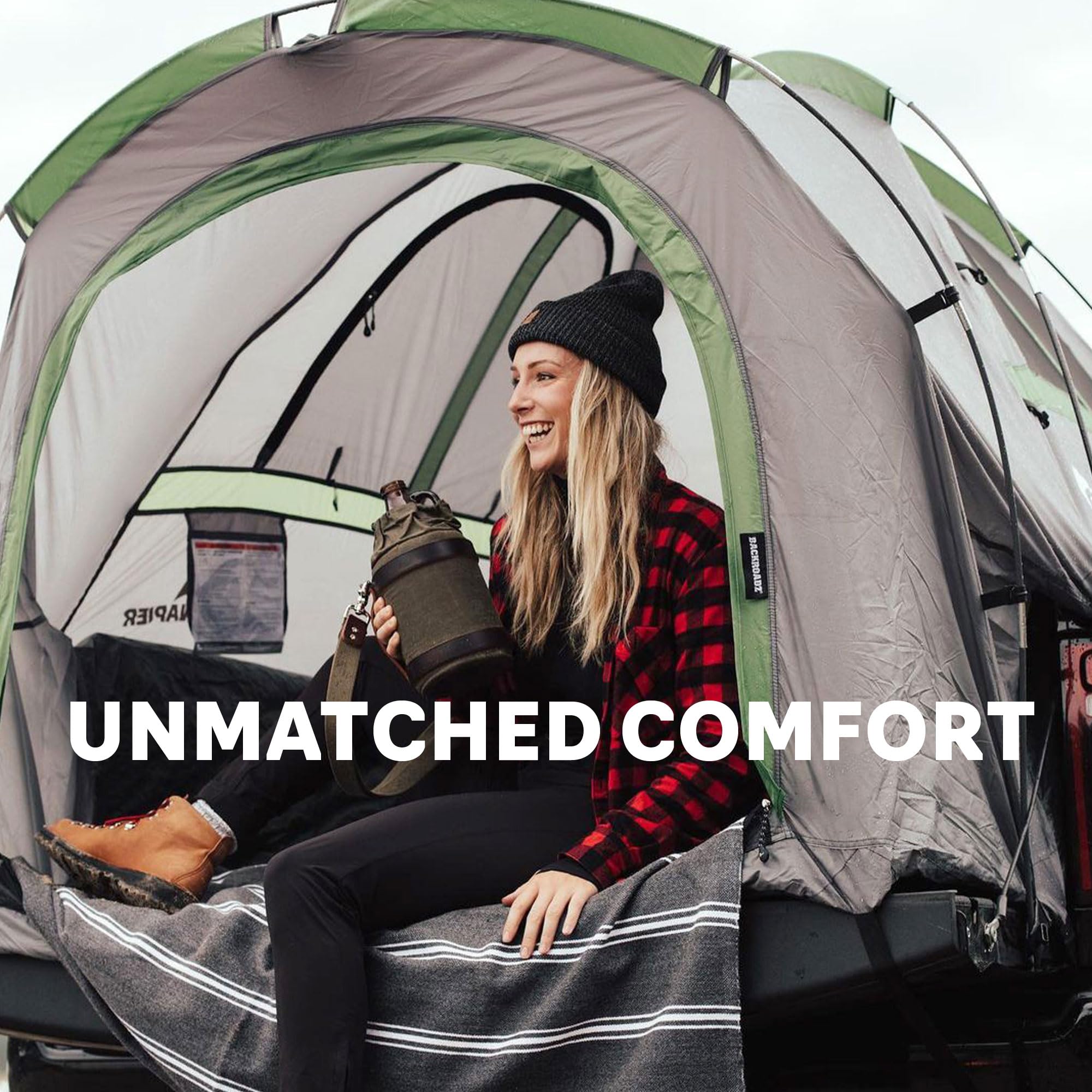 Napier Backroadz Truck Bed Tent - Waterproof, Spacious 2-Person Camping Tent for Full Size & Long Beds | Durable, Comfortable Shelter for Outdoor Adventures, Road Trips & Overlanding