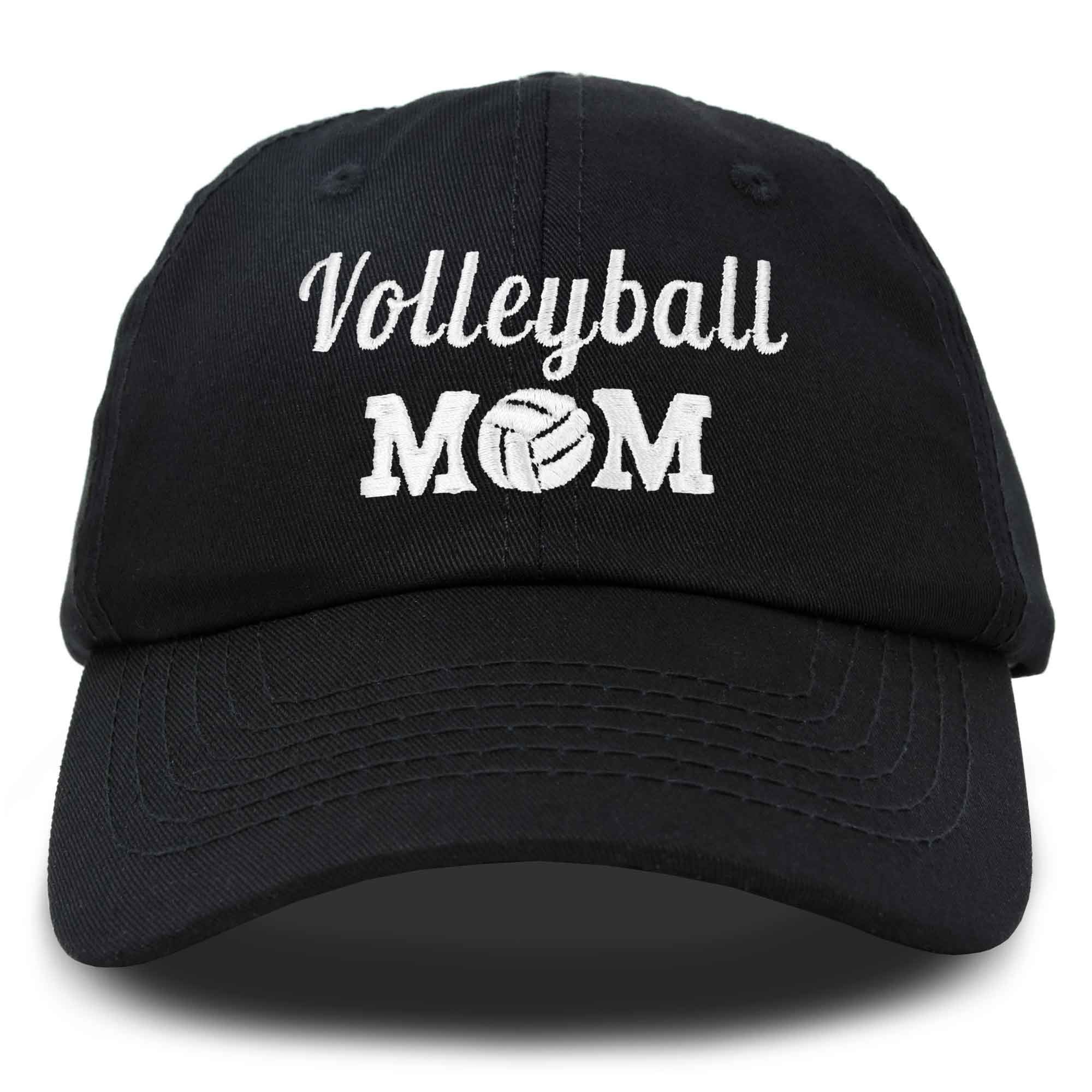 DALIX Volleyball Mom Hat - Premium Cotton Baseball Cap for Women - Comfortable & Stylish Sports Hat for Moms, Players & Fans - Perfect for Games, Practice & Outdoor Activities