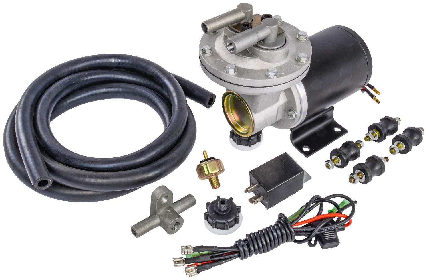 JEGS 12V Electric Vacuum Pump Kit with Hose & Accessories - 18-22
