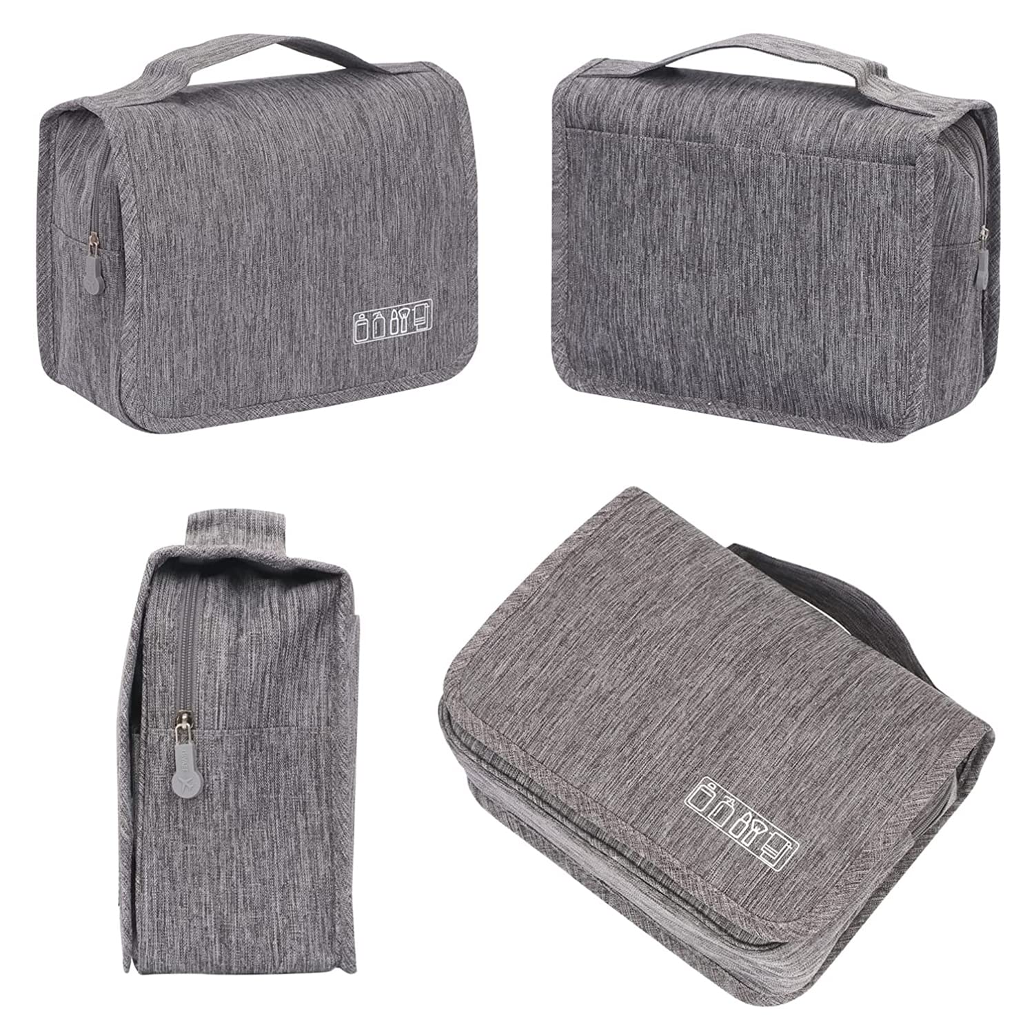 GANNEPIE Large Travel Makeup Bag for Women - Purple Cosmetic Organizer | Perfect for Travel & Daily Use