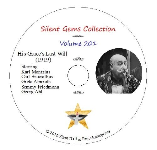 His Grace's Last Will (1919) - Classic Swedish Silent Comedy DVD Starring Victor Sjöström | Vintage Film Collection for Movie Enthusiasts & Silent Cinema Lovers
