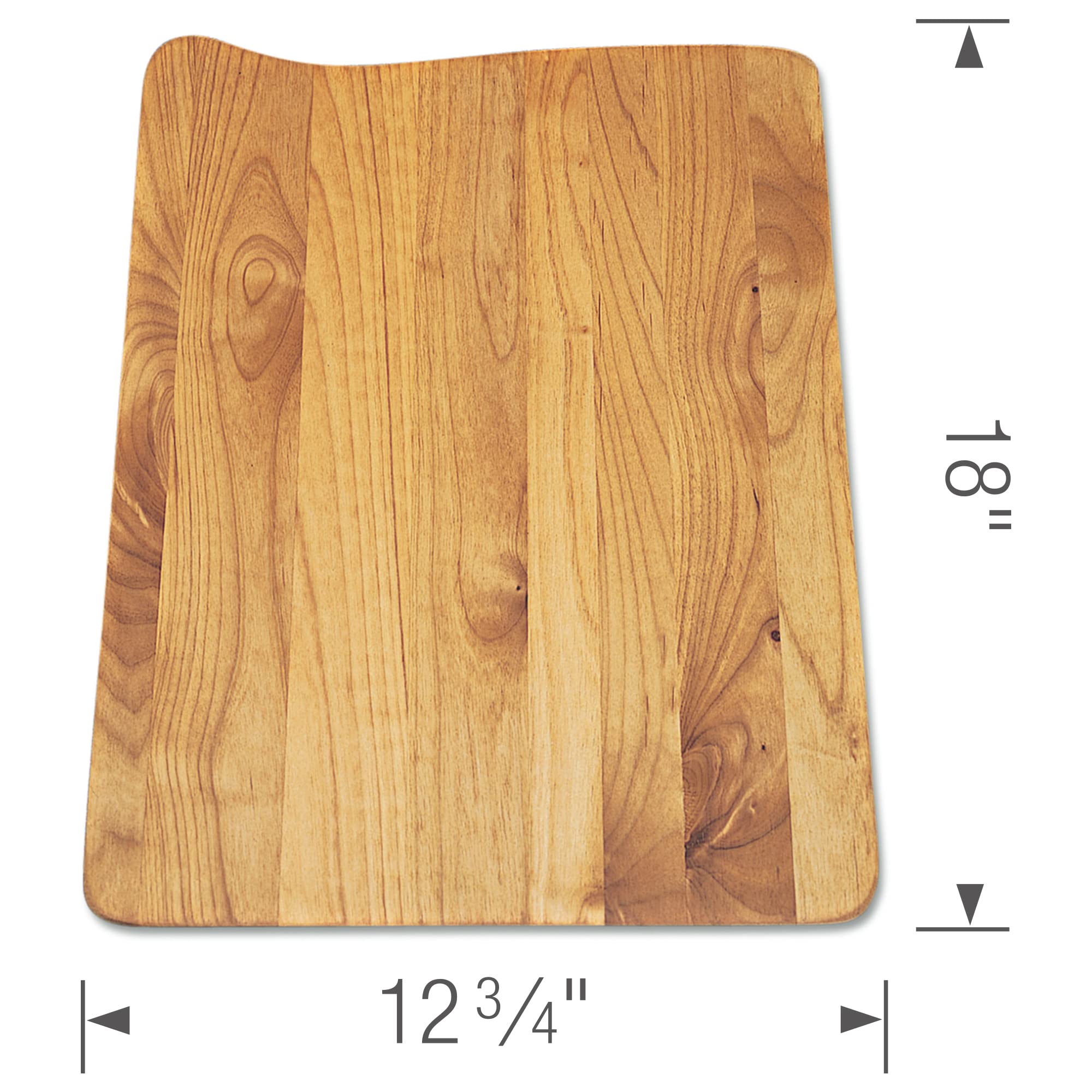 BLANCO B440228 Wood Cutting Board for Diamond 60/40 Drop-In Sink - Premium Bamboo Chopping Block for Kitchen Prep, Serving & Entertaining