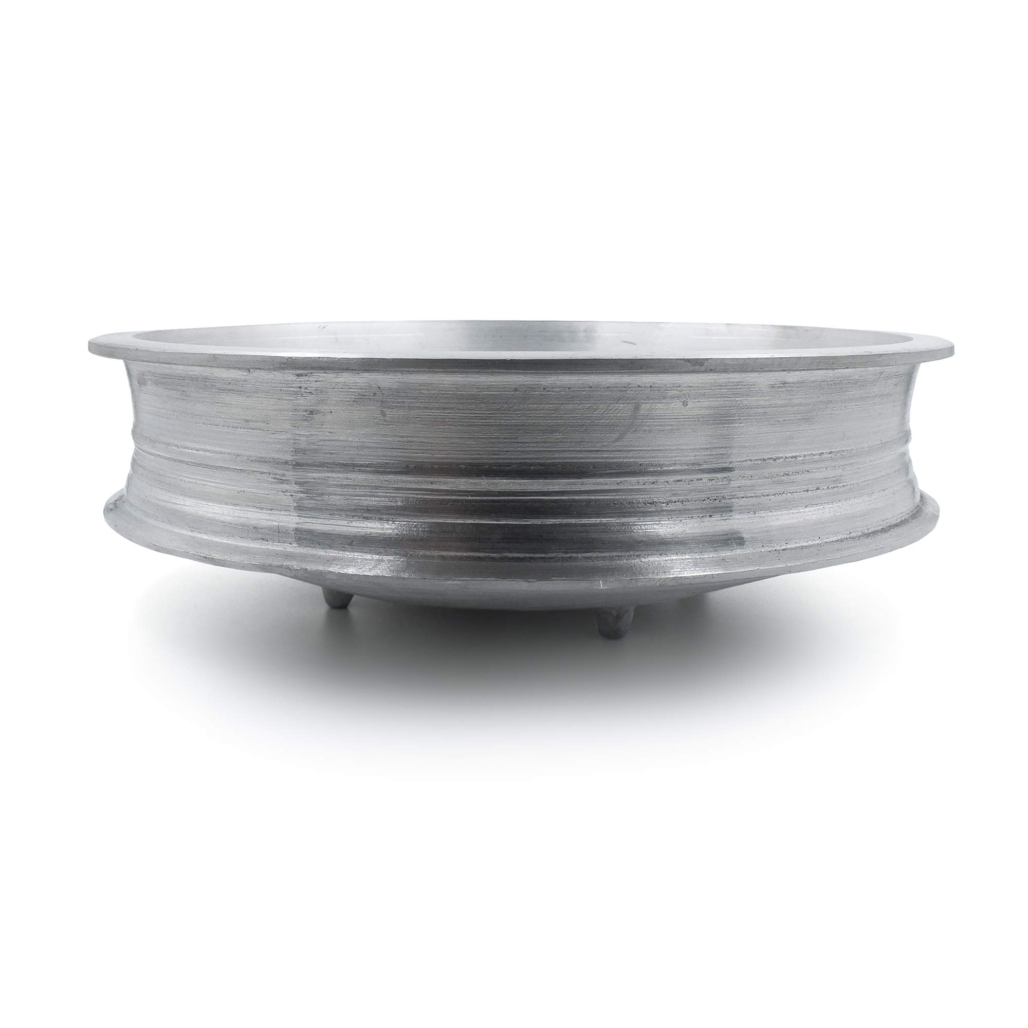TAZBI Healthy Indalium Uruli/Aluminum Pot - 15 Inch Diameter, Ideal for 5-6 Person Family | Perfect for Cooking, Serving & Traditional Indian Dishes