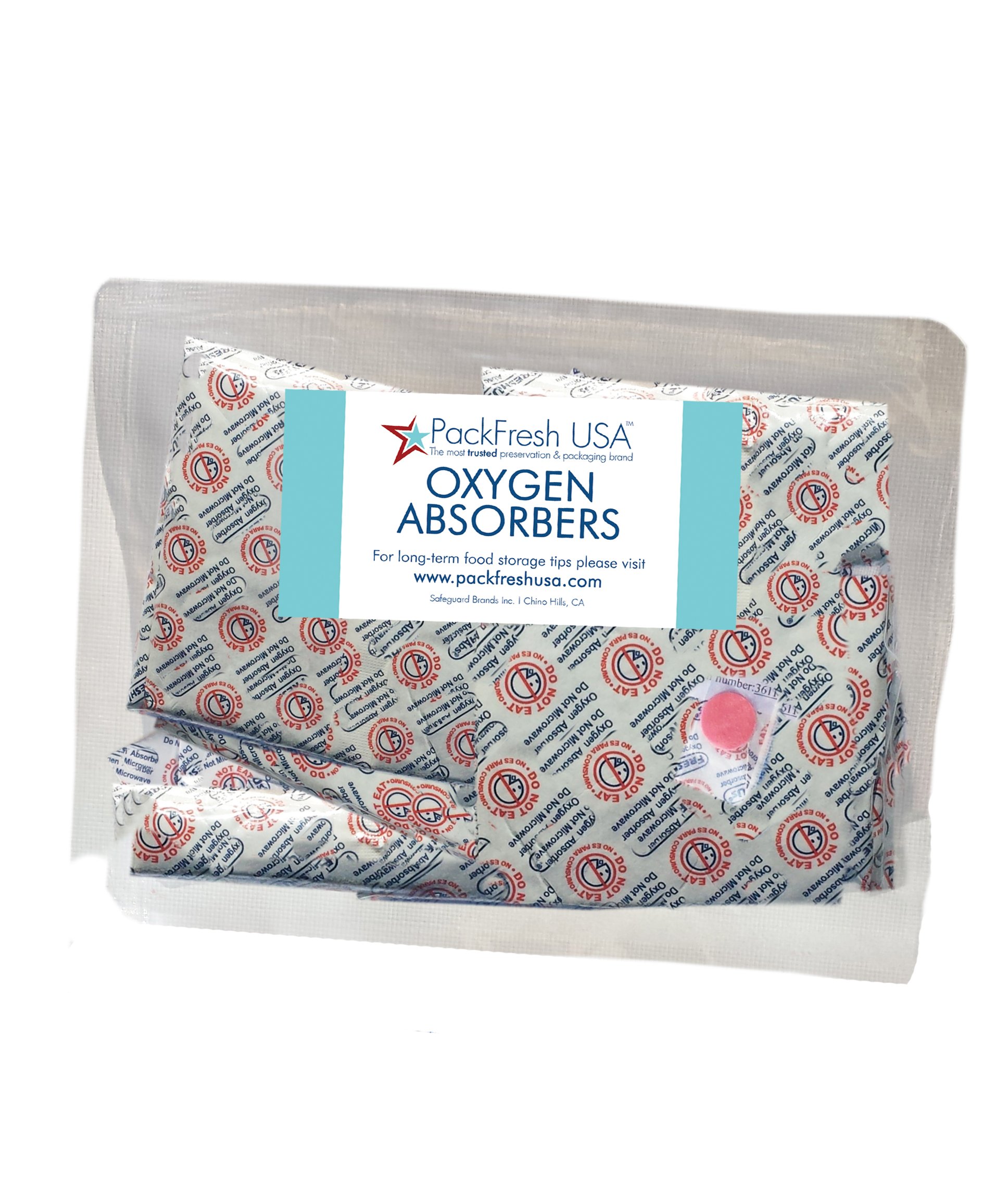 10 Pack - 1000cc Oxygen Absorber Packs for Food Storage | Food Grade & Non-Toxic | Extends Shelf Life | Perfect for Dry Foods, Grains, Nuts & Long-Term Emergency Storage | PackFreshUSA