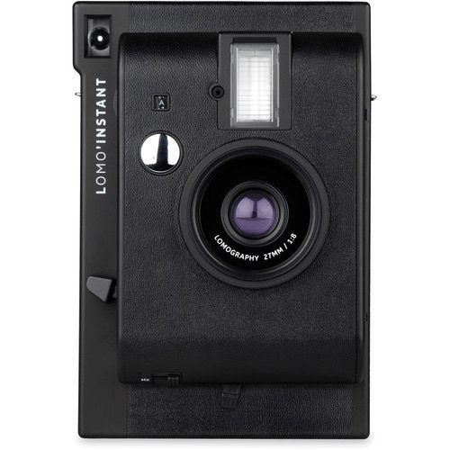 Lomography Lomo Instant Camera (Black) - Vintage Style Instant Film Camera with Built-in Flash - Perfect for Travel, Parties & Creative Photography
